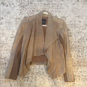 Trouve Tan Leather Jacket